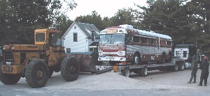 Bus Unloaded at Conway Truck Service