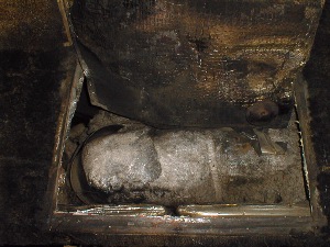 Burned Insulation in the Engine Room.