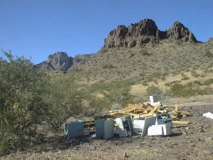 Half A Ton of Garbage Near Indian Eye.