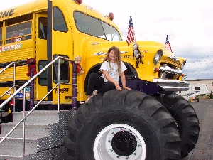 a 1956 Chevy School bus