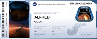 Mars Flight Boarding Pass