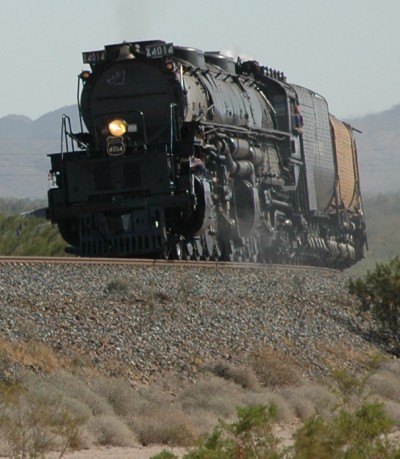 Big Boy at
                  Train Spotter Hill