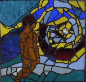 Stained Glass Window by ajo after design by Mike Tedder.