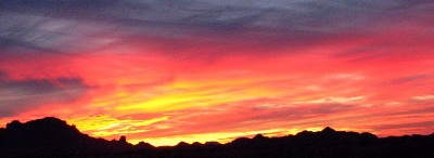 CyB's 7.3 sunset, New Year's Day