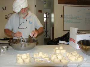 Mixing Dough. Photo by Ruel