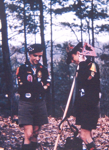DJA & ajo at Scout Camp long ago
                and far away.