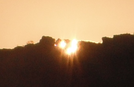 Autumnal Equinox Sunrise thru The Teeth