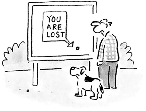 You Are Lost cartoon