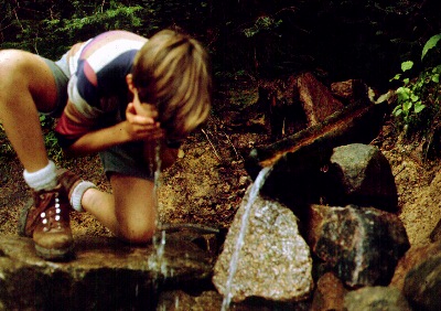 Artie Rogers at Guyot Spring.